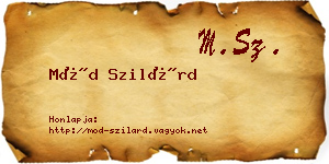 Mód Szilárd névjegykártya